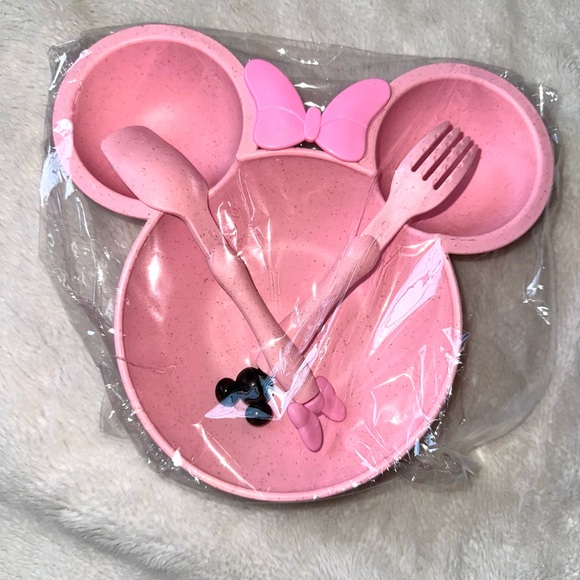 New Minnie Mouse 3pc Feeding Set - Picture 7 of 10